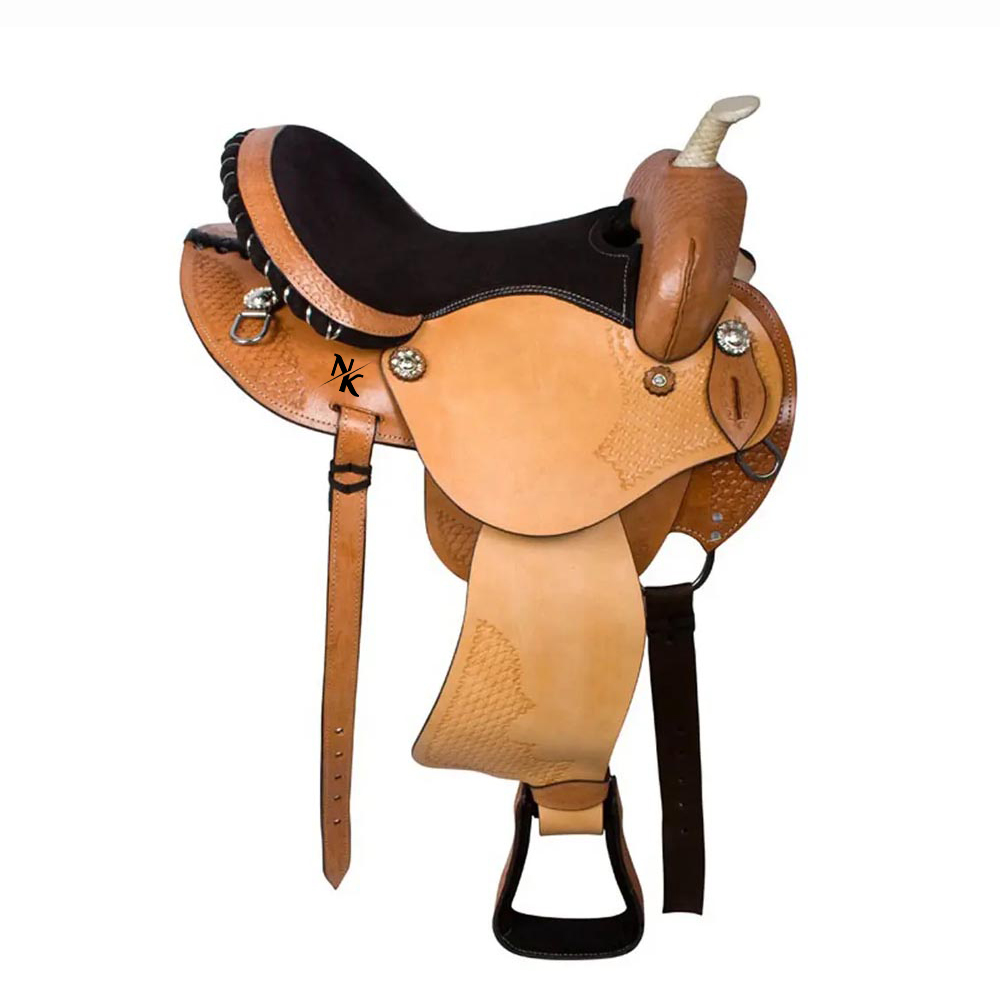 Leather Work Western - Sela de Denim Premium, Sela de