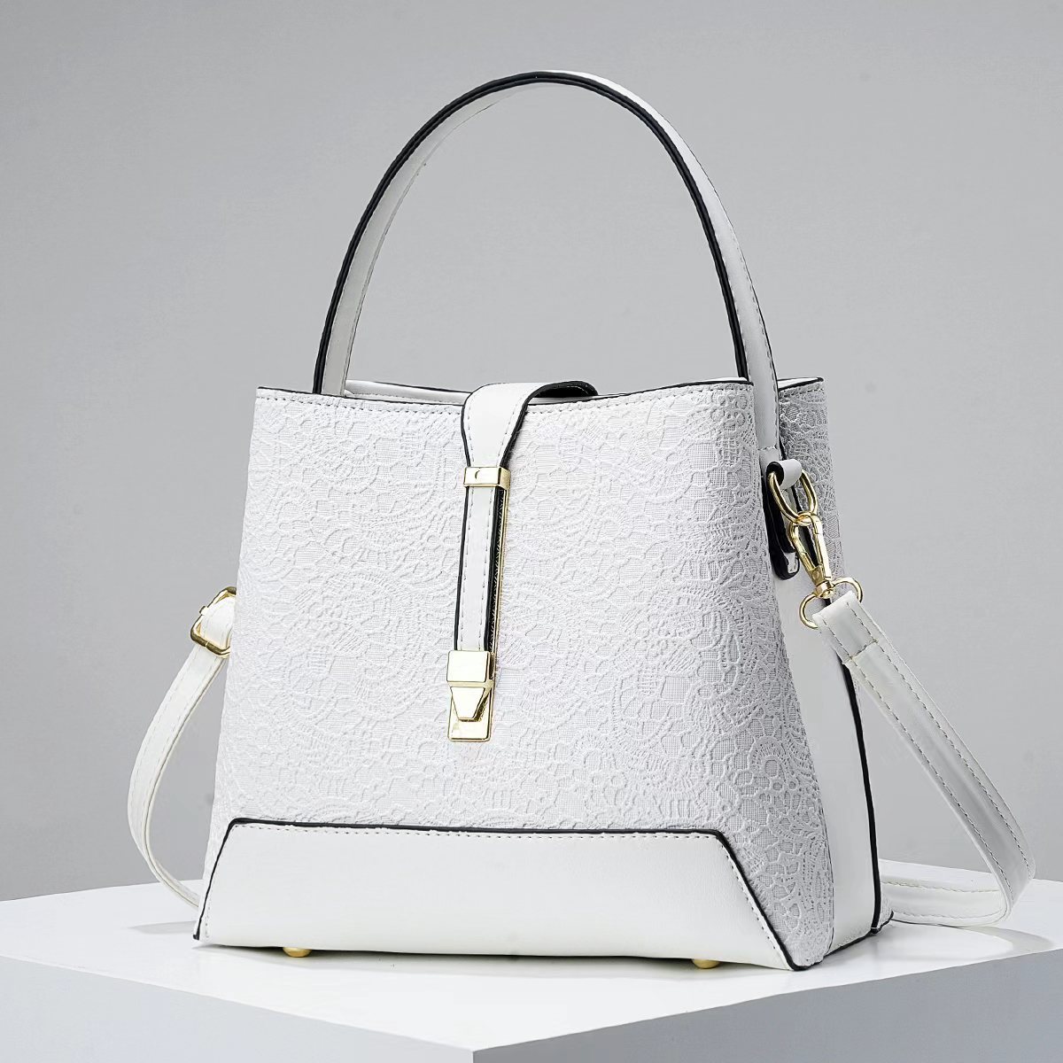 Leather Work Handbags - Novo luxo sacola de couro elegante
