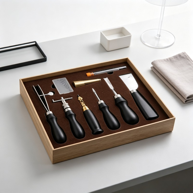 Beginner Leatherwork Kit - Kit Completo de Costura Manual em
