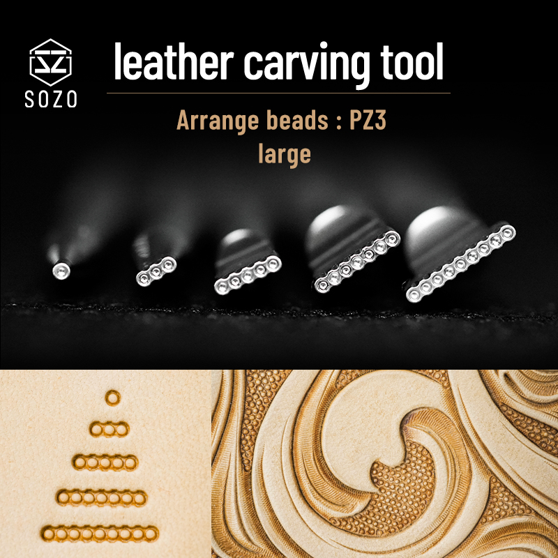 Leatherwork Embossing - SOZO-304 Stainless Steel Leather Carving Tool,