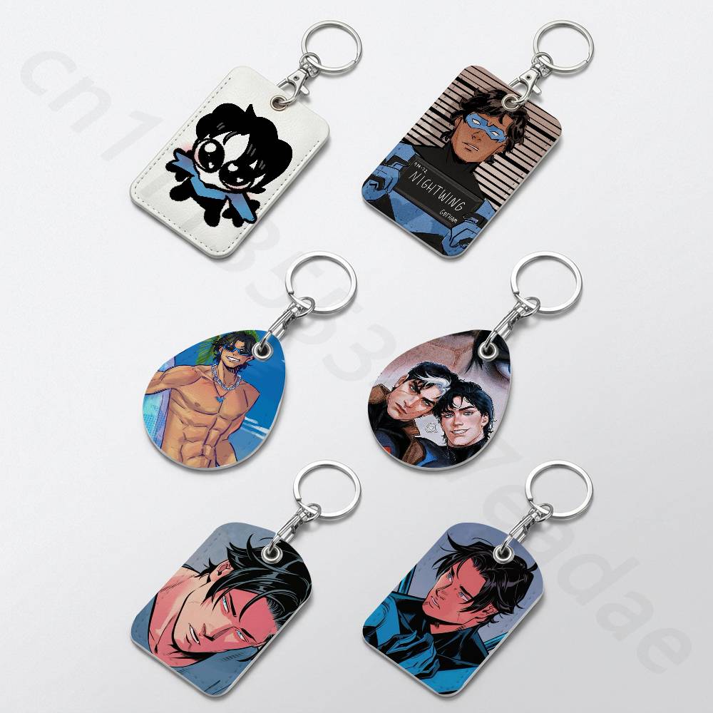 Leather Working - Chaveiro fofo D-Dick Grayson para banco,