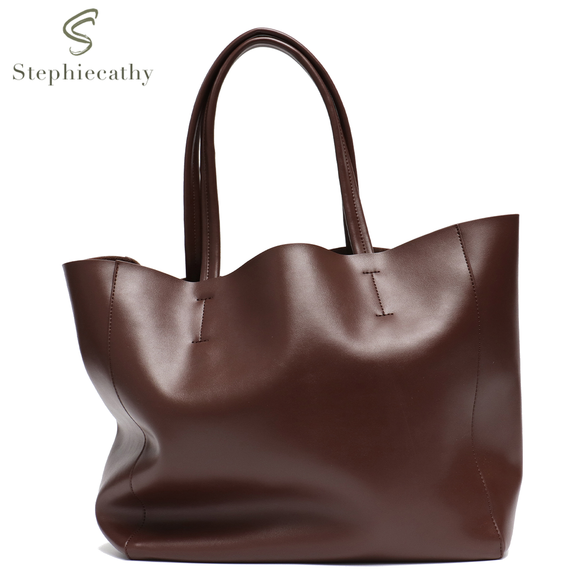Leather Work Handbags - Grande capacidade bolsa para mulheres moda