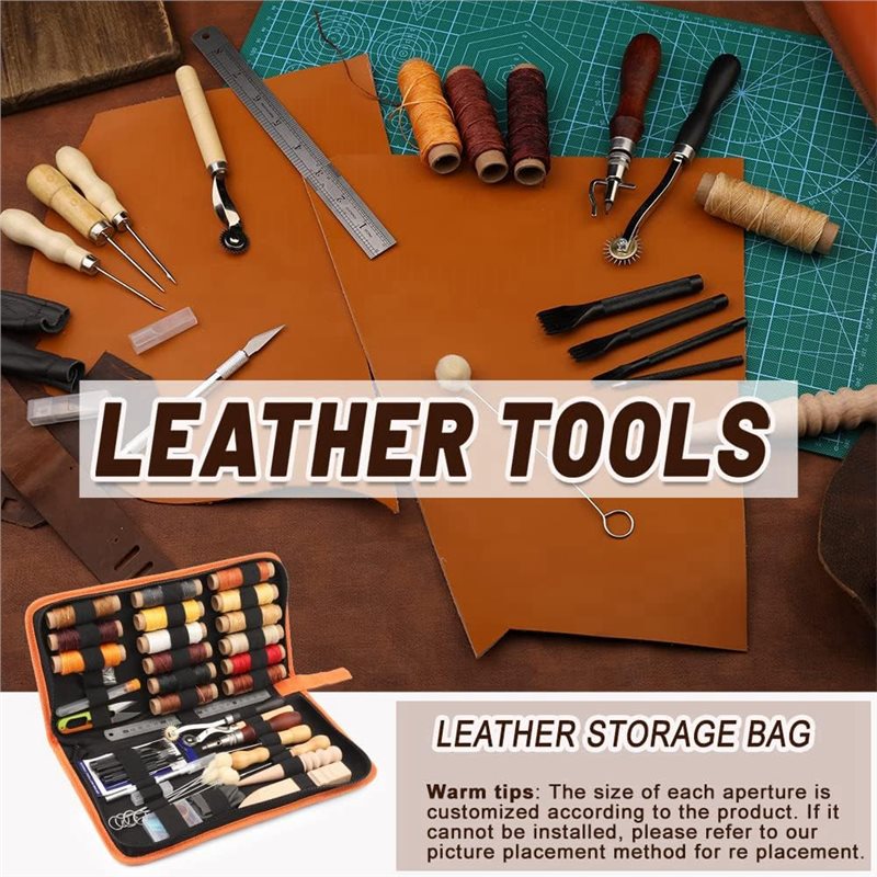 Beginner Leatherwork Kit - Kit de Ferramentas para Trabalhos em