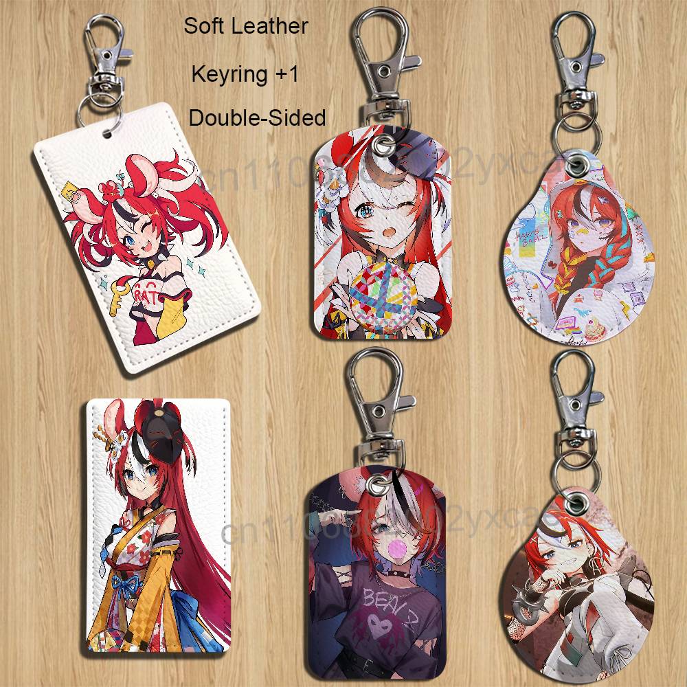 Leather Working - Porta-Cartões Fofo Hakos Baelz Takodachi para