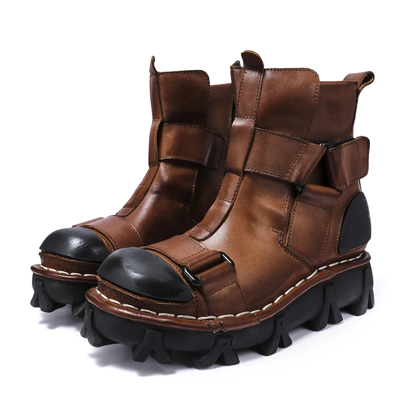 Botas de motocicleta de couro  - Leather Work Western avaliação e preço