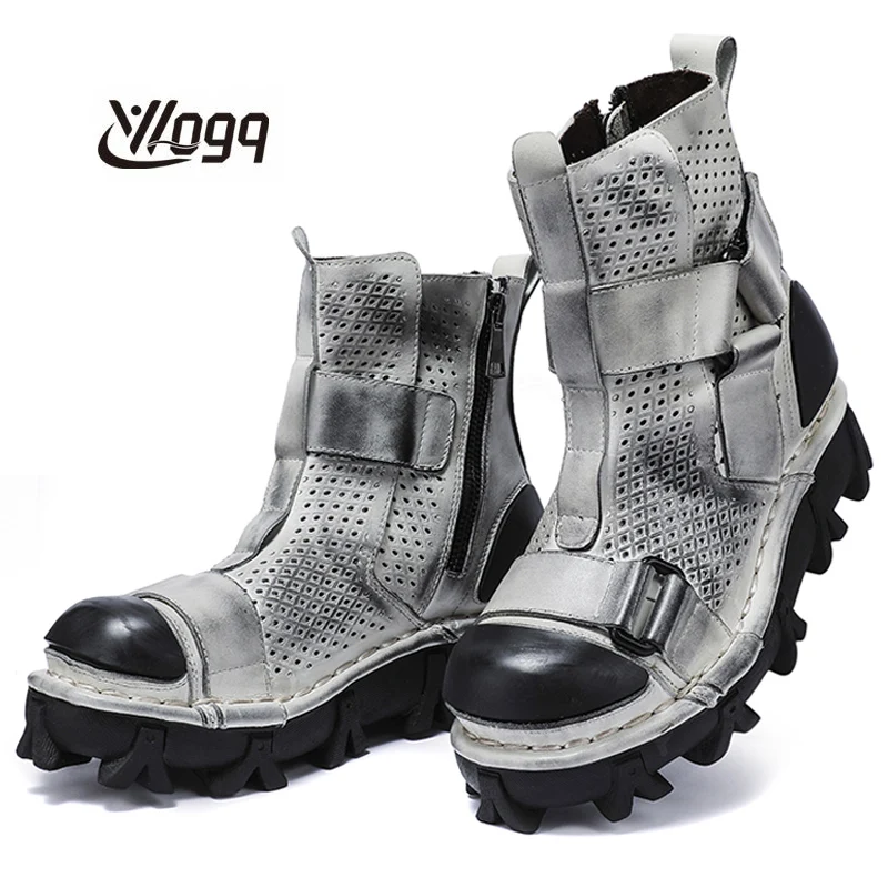 Botas de motocicleta de couro  - Leather Work Western avaliação e preço