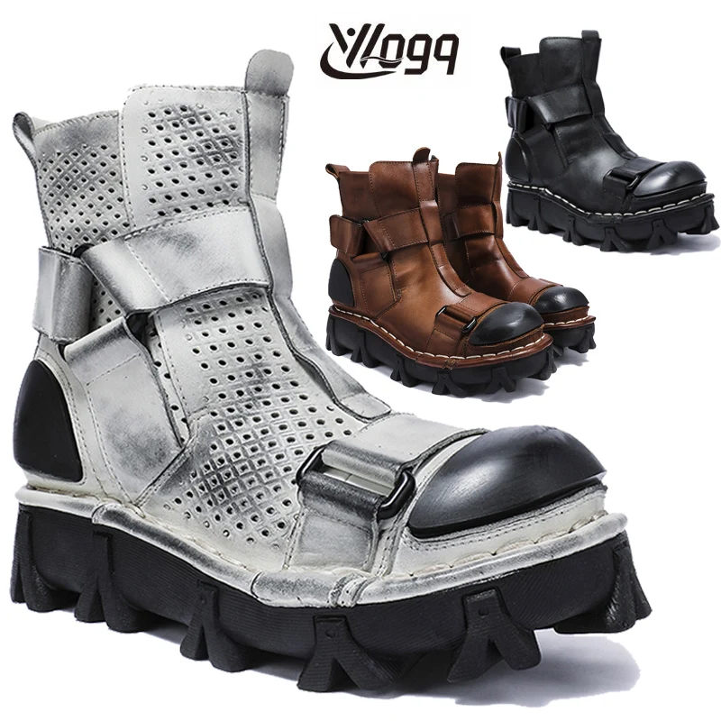 Botas de motocicleta de couro  - Leather Work Western avaliação e preço