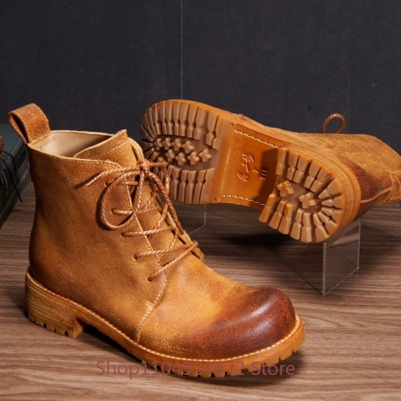 Botas de Deserto Retro Feitas  - Leather Work Western avaliação e preço