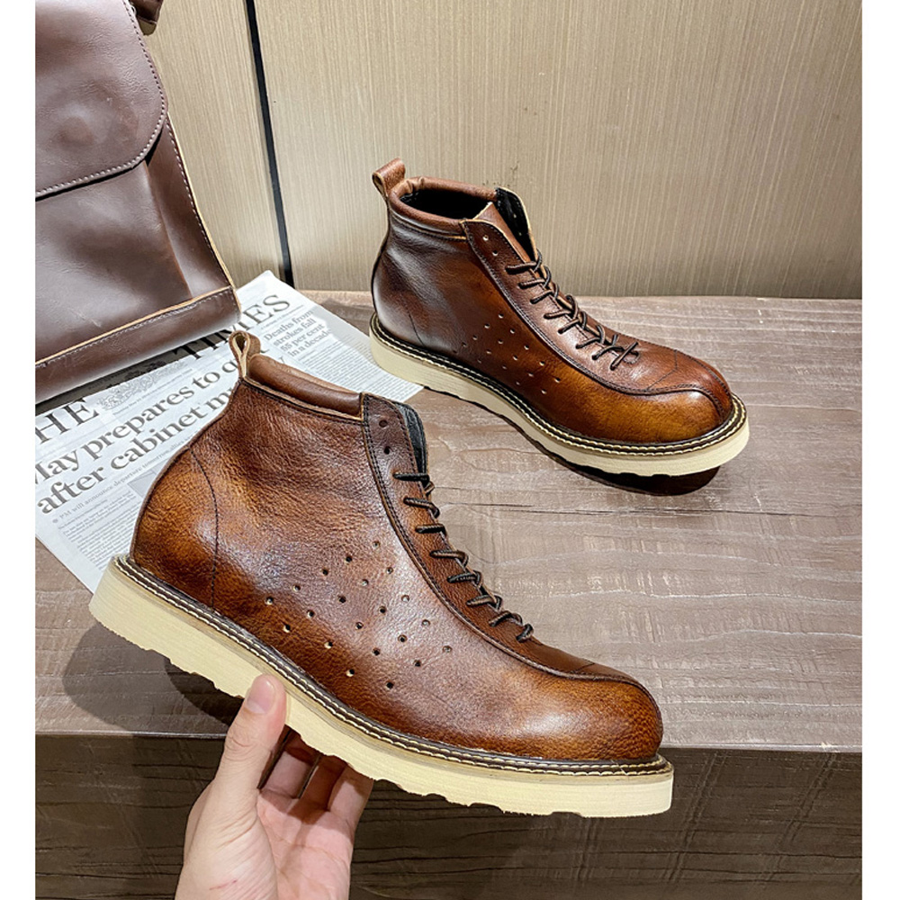 Botas masculinas de couro genu - Leather Work Western avaliação e preço