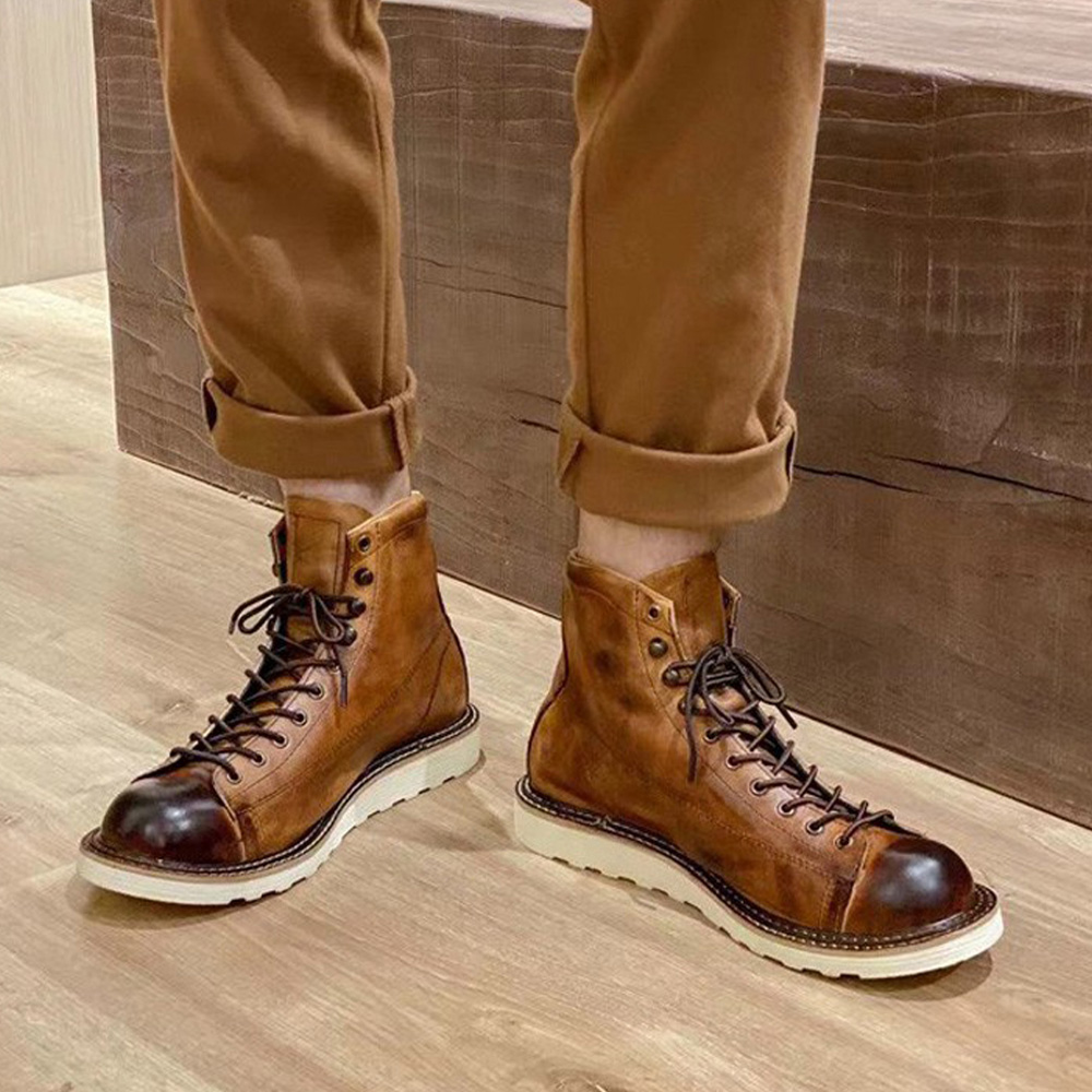 Botas masculinas de couro genu - Leather Work Western avaliação e preço