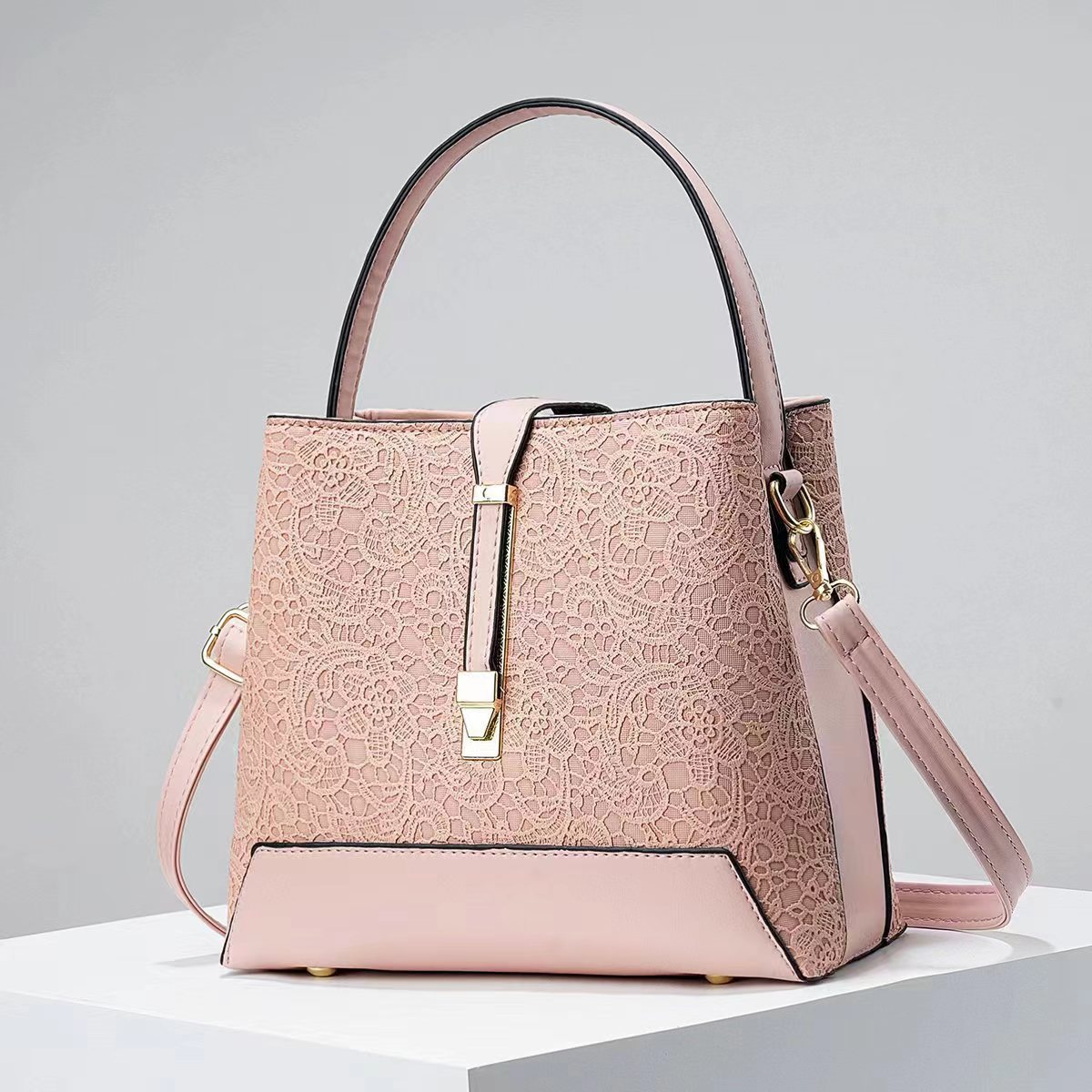 Novo luxo sacola de couro eleg - Leather Work Handbags avaliação e preço