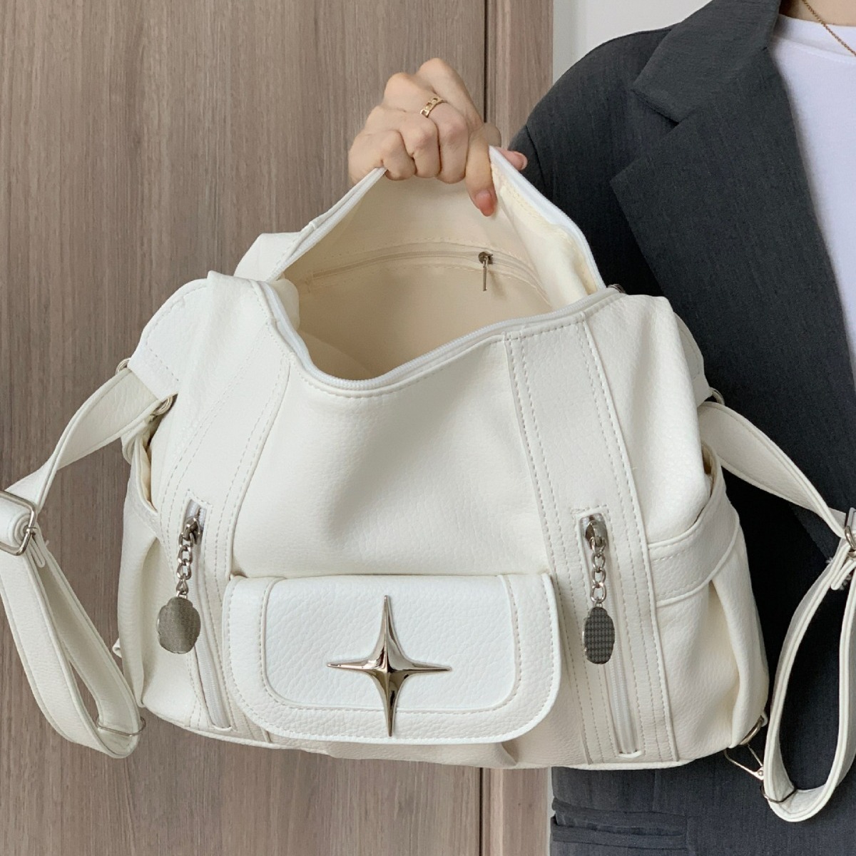 Bolsa agradável feminina moda  - Leather Work Handbags avaliação e preço