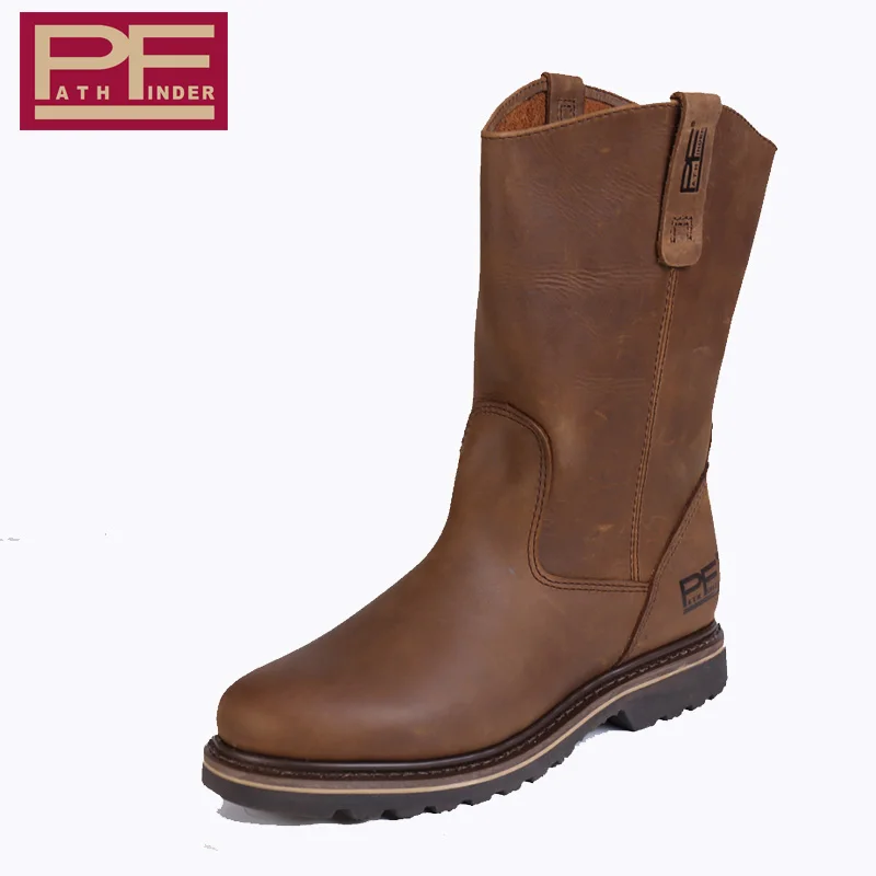 Pf botas masculinas de couro g - Leather Work Western avaliação e preço
