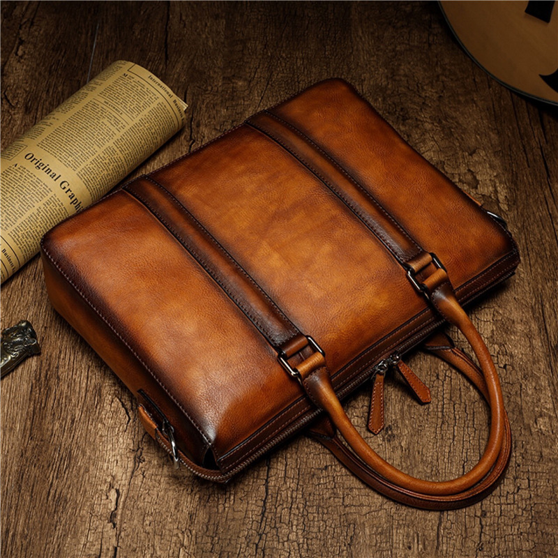 Pasta Executiva YETTIES em Cou - Leather Work Handbags avaliação e preço