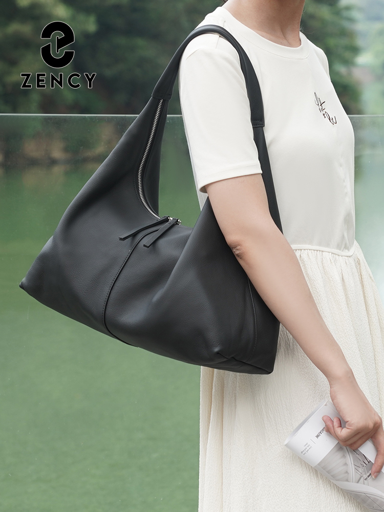 Zency bolsa tote de couro genu - Leather Work Handbags avaliação e preço
