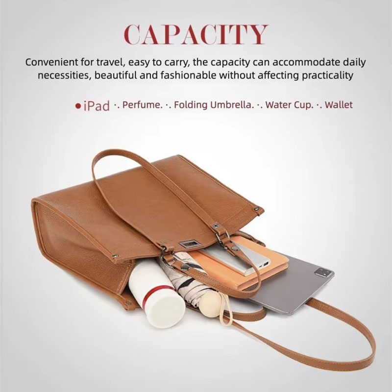 Bolsa tote feminina de grande  - Leather Work Handbags avaliação e preço