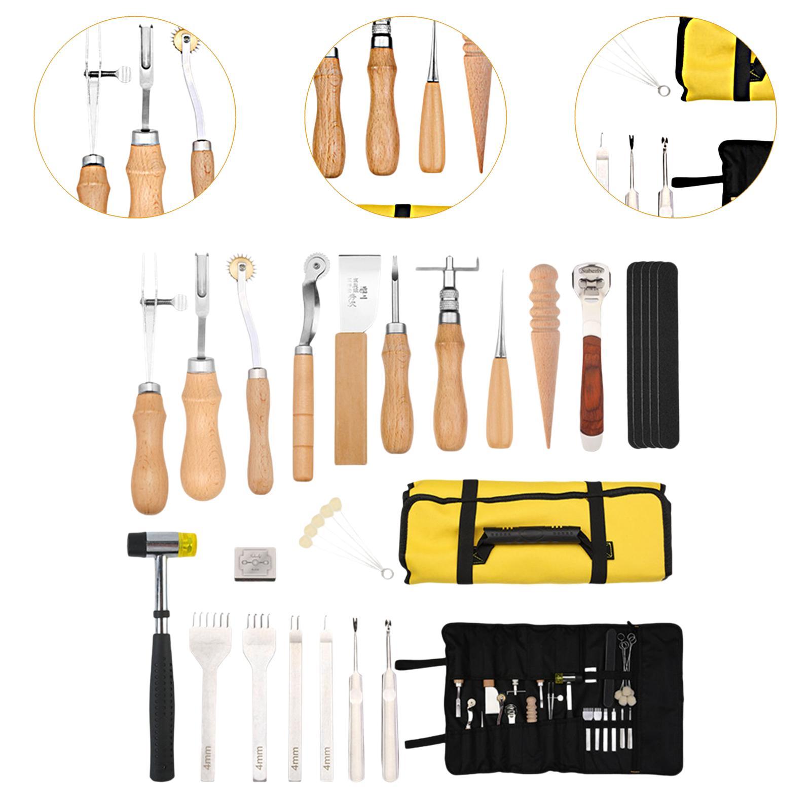 Kit de Ferramentas para Trabal - Beginner Leatherwork Kit avaliação e preço