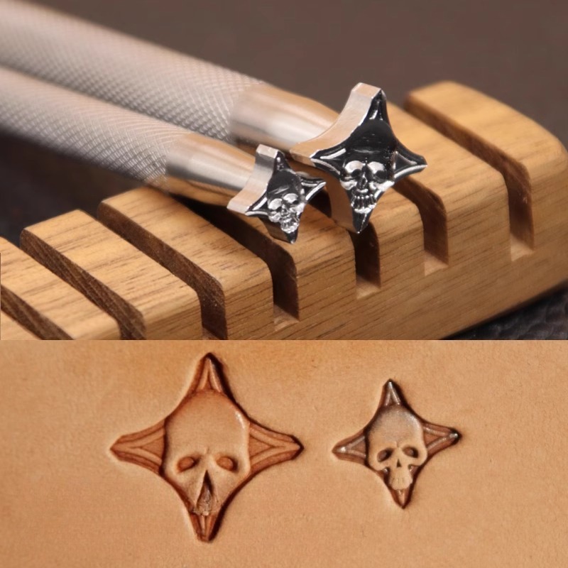 304 aço inoxidável crânio cabe - Leatherwork Embossing avaliação e preço