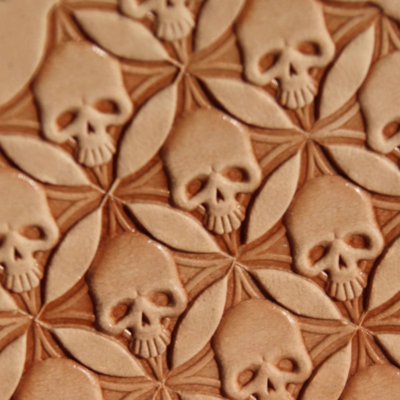 304 aço inoxidável crânio cabe - Leatherwork Embossing avaliação e preço
