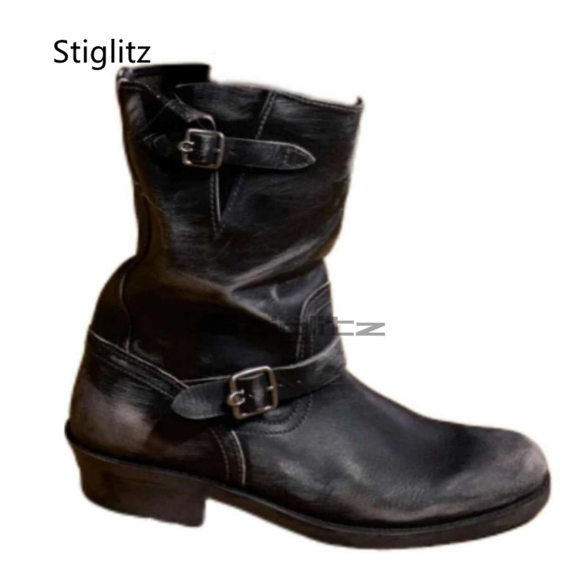 Botas de cowboy retrô ocidenta - Leather Work Western avaliação e preço