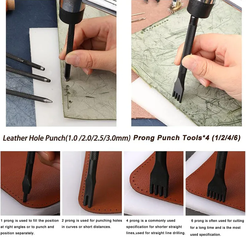 Kit Prático de Ferramentas par - Beginner Leatherwork Kit avaliação e preço