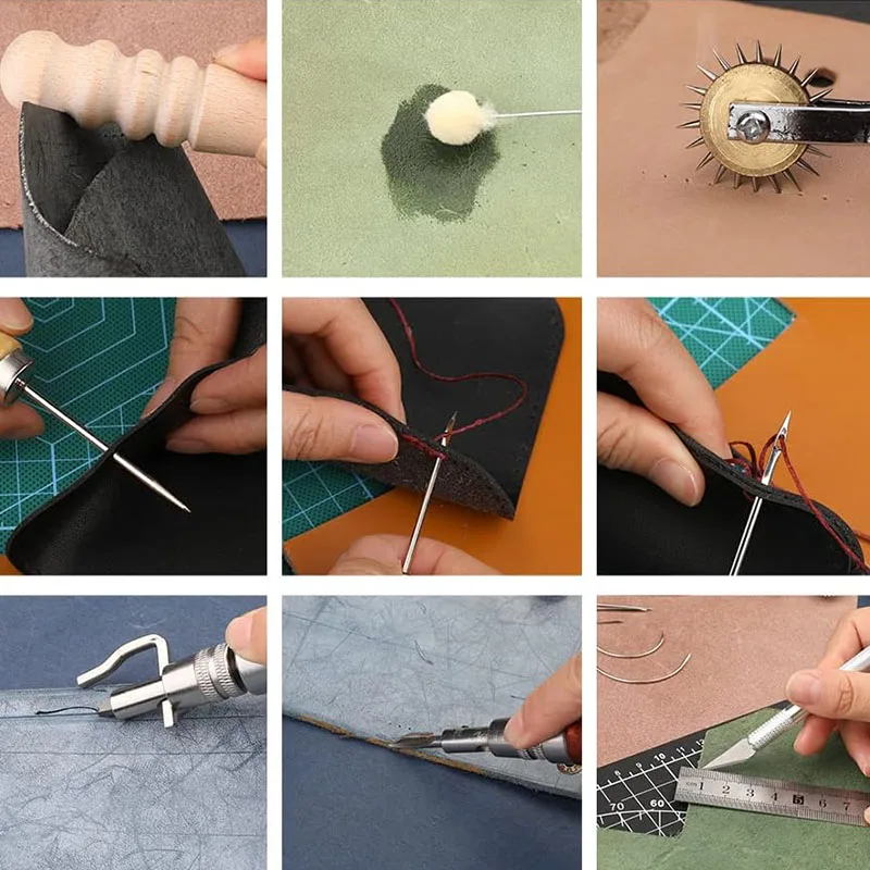 Kit Prático de Ferramentas par - Beginner Leatherwork Kit avaliação e preço