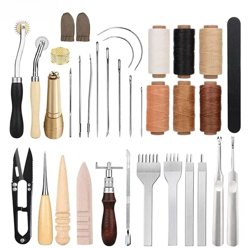Kit de Ferramentas para Trabal - Beginner Leatherwork Kit avaliação e preço