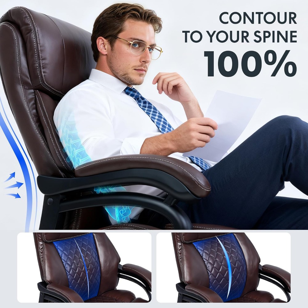 Cadeira de Escritório de Alta  - Leather Working avaliação e preço