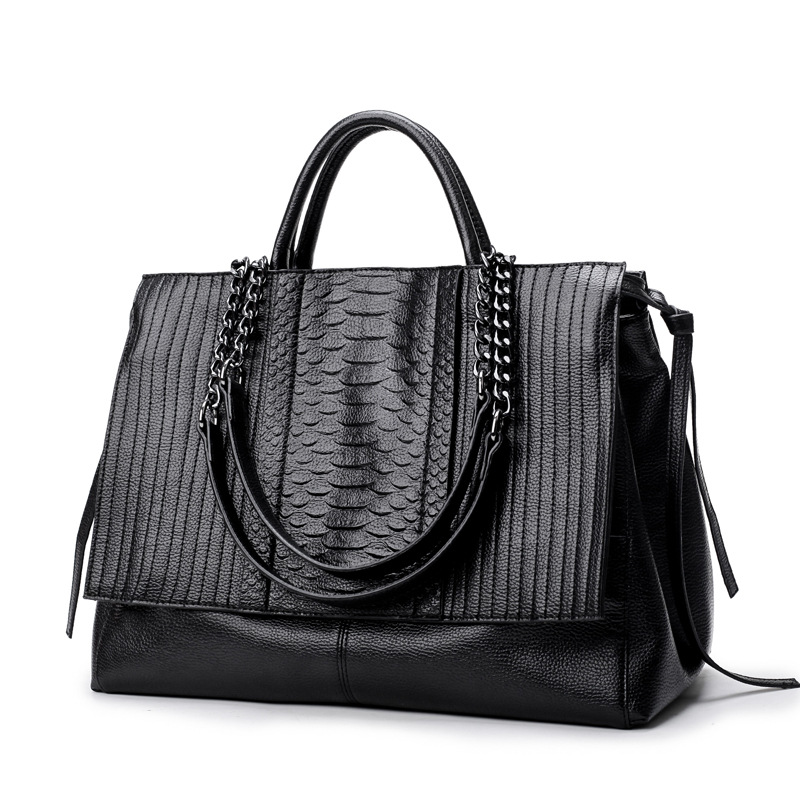 Bolsa tote elegante com zíper, - Leather Work Handbags avaliação e preço