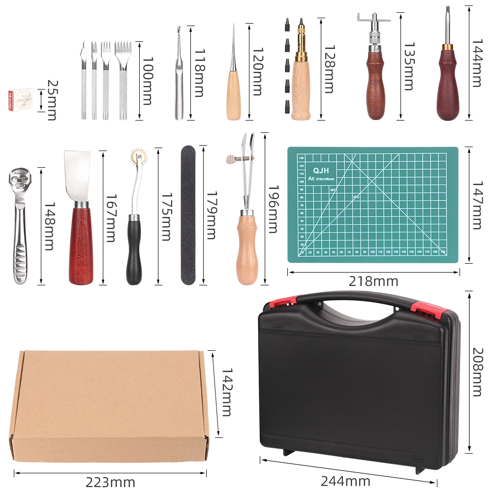 Kit de Ferramentas para Artesa - Beginner Leatherwork Kit avaliação e preço