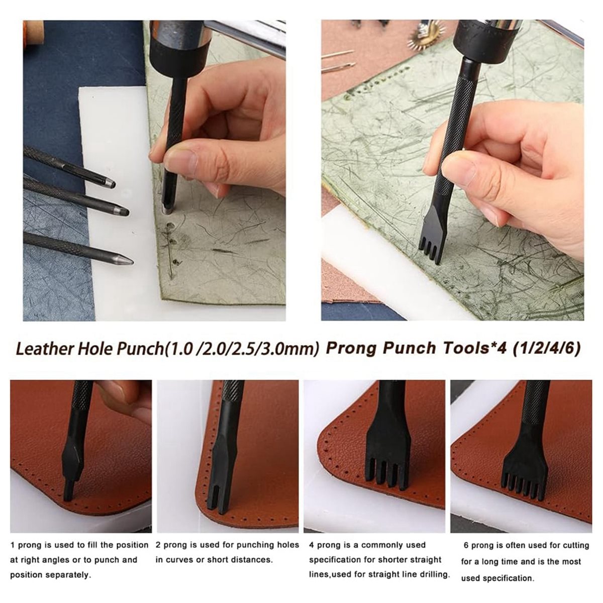 Kit de Ferramentas para Trabal - Beginner Leatherwork Kit avaliação e preço