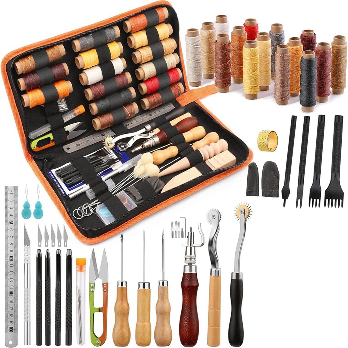 Kit de Ferramentas para Trabal - Beginner Leatherwork Kit avaliação e preço
