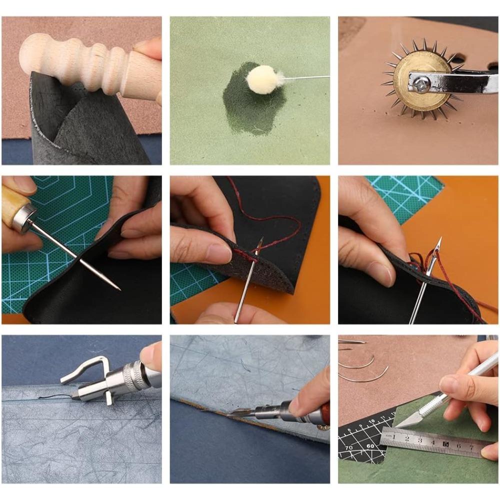 Ferramentas de trabalho de cou - Beginner Leatherwork Kit avaliação e preço