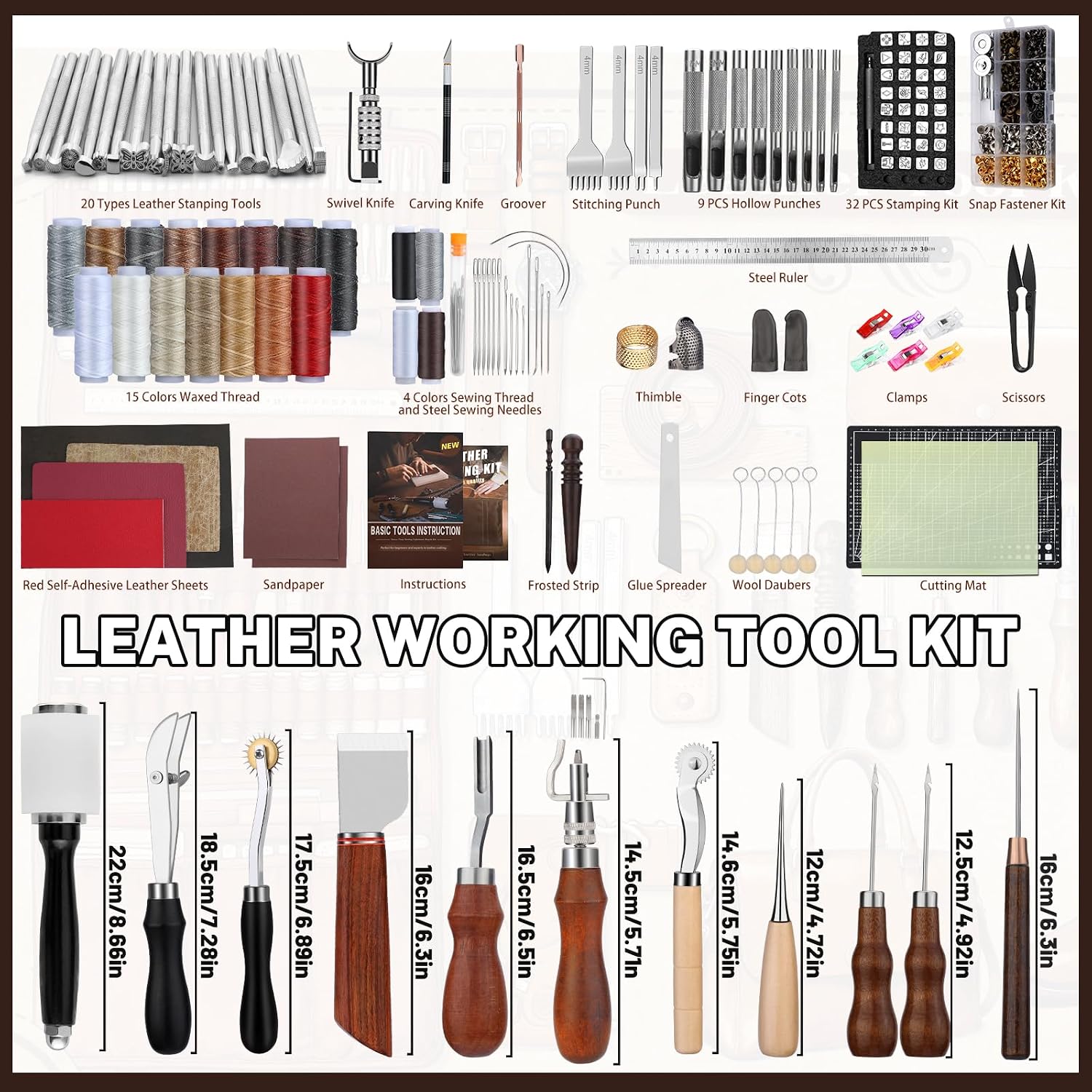 Kit de Trabalho em Couro, Ferr - Leather Working avaliação e preço