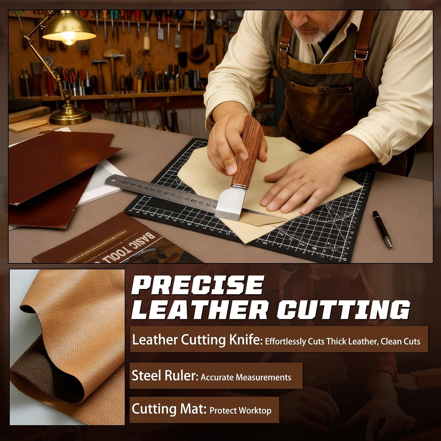 Kit de Trabalho em Couro, Ferr - Leather Working avaliação e preço