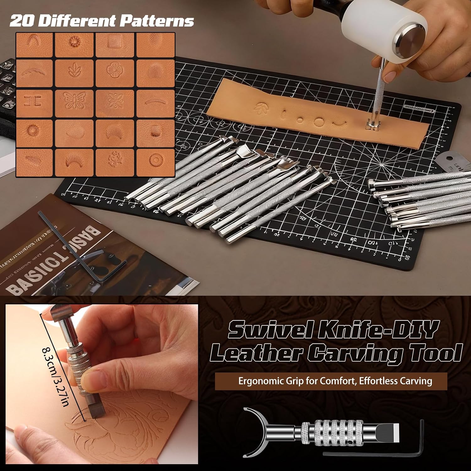 Kit de Trabalho em Couro, Ferr - Leather Working avaliação e preço