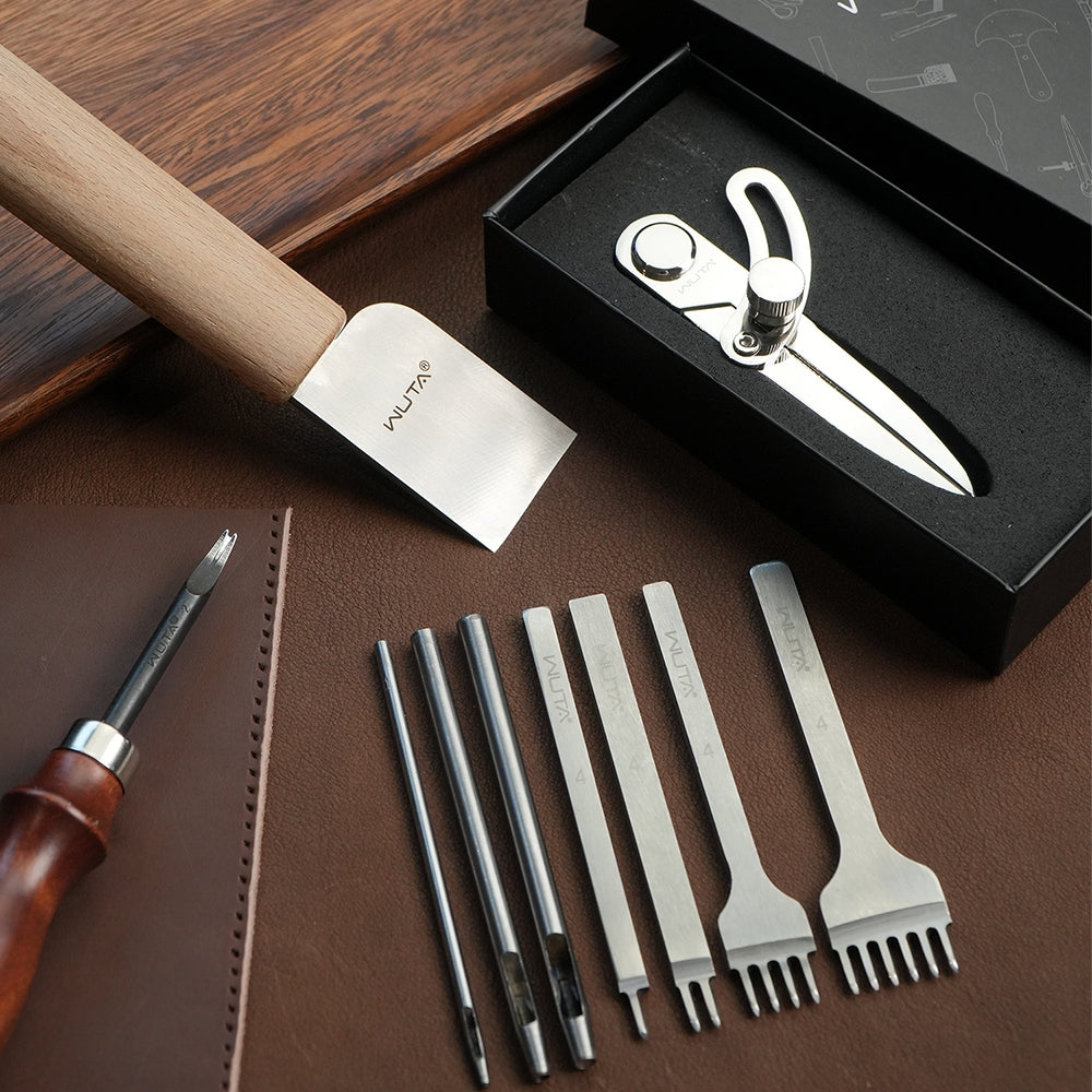 WUTA 74Pcs Kit Ferramentas Cou - Beginner Leatherwork Kit avaliação e preço