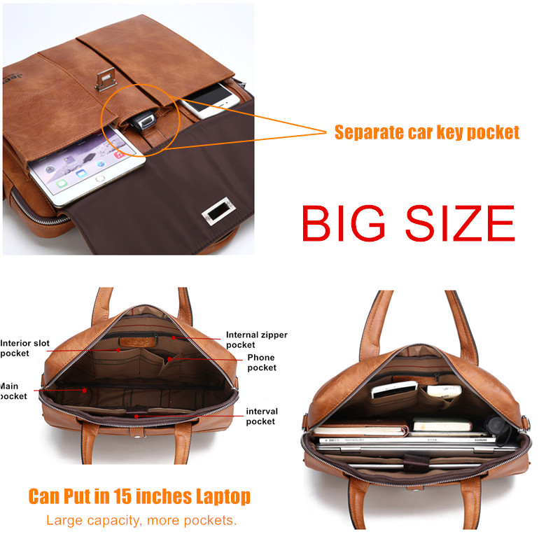 Bolsa de Couro Masculina Jeep  - Leather Work Handbags avaliação e preço